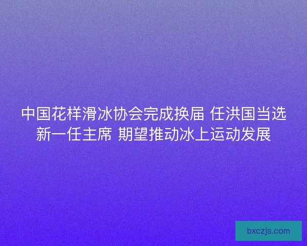 中国花样滑冰协会完成换届 任洪国当选新一任主席 期望推动冰上运动发展